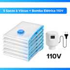 Kit TurboVac Elétrico-Bomba + 5 sacos -OFERTA LIMITADA