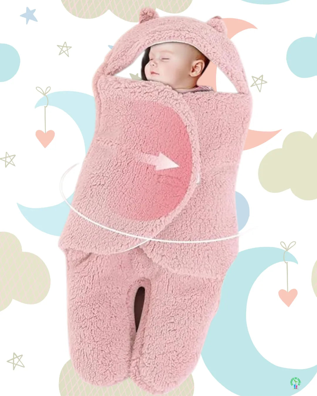 COBERTOR DE VESTIR PARA BEBÊ - Aconchego do Ursinho [Últimas Unidades]