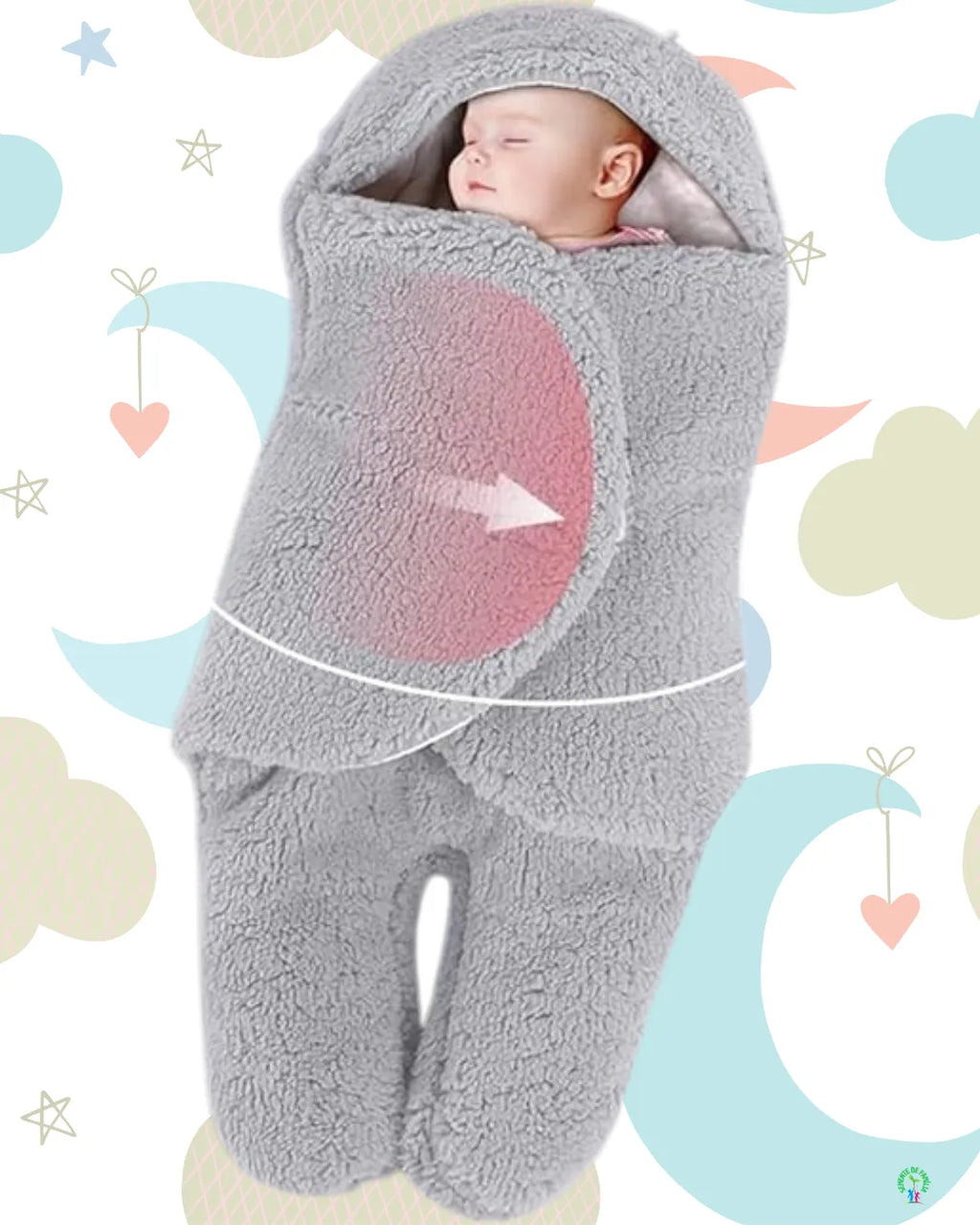 COBERTOR DE VESTIR PARA BEBÊ - Aconchego do Ursinho [Últimas Unidades]