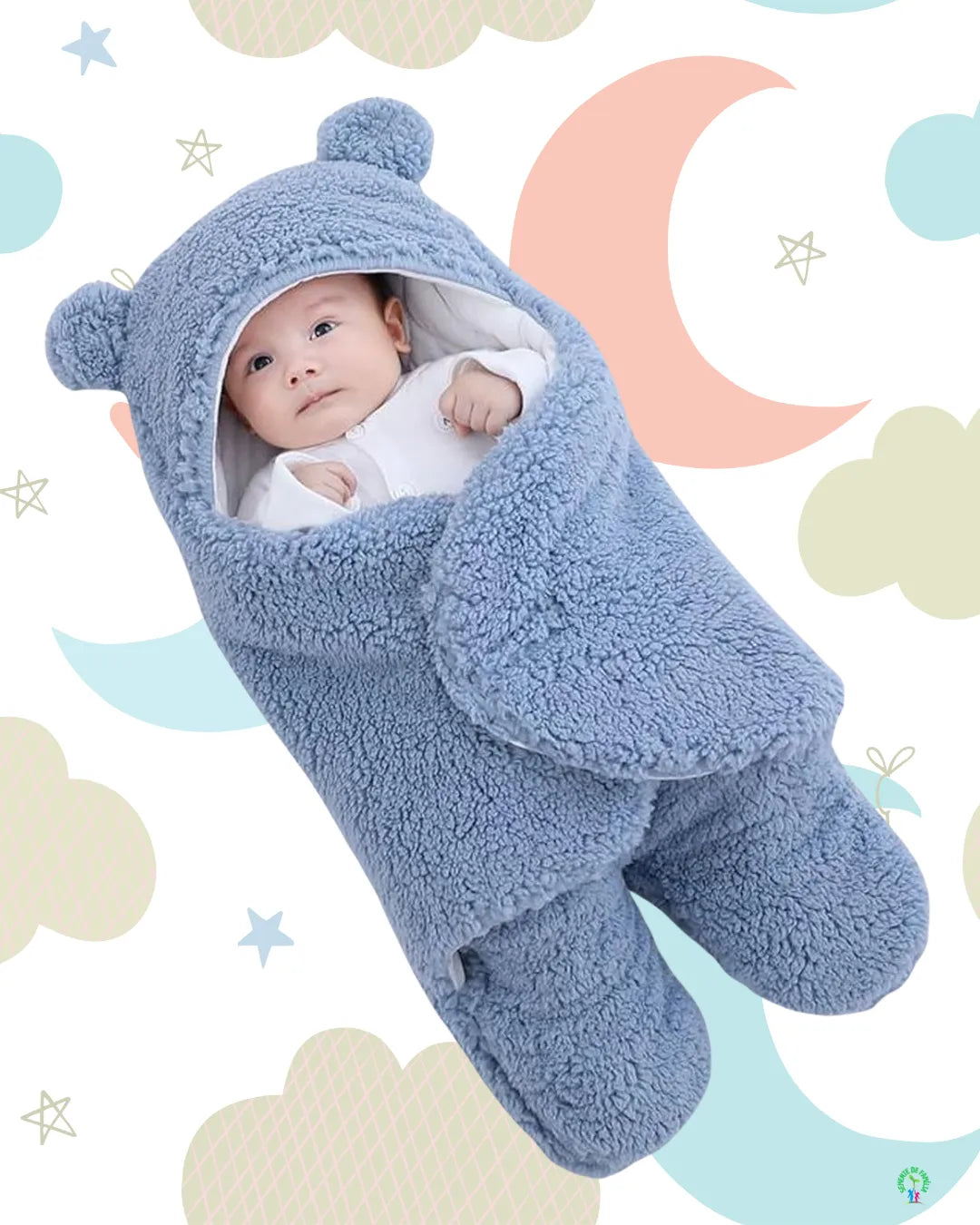 COBERTOR DE VESTIR PARA BEBÊ - Aconchego do Ursinho [Últimas Unidades]