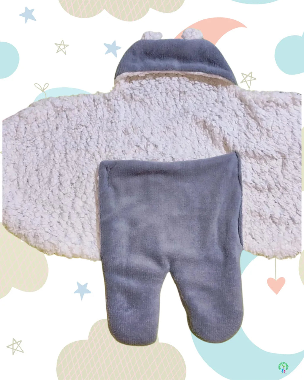 COBERTOR DE VESTIR PARA BEBÊ - Aconchego do Ursinho [Últimas Unidades]