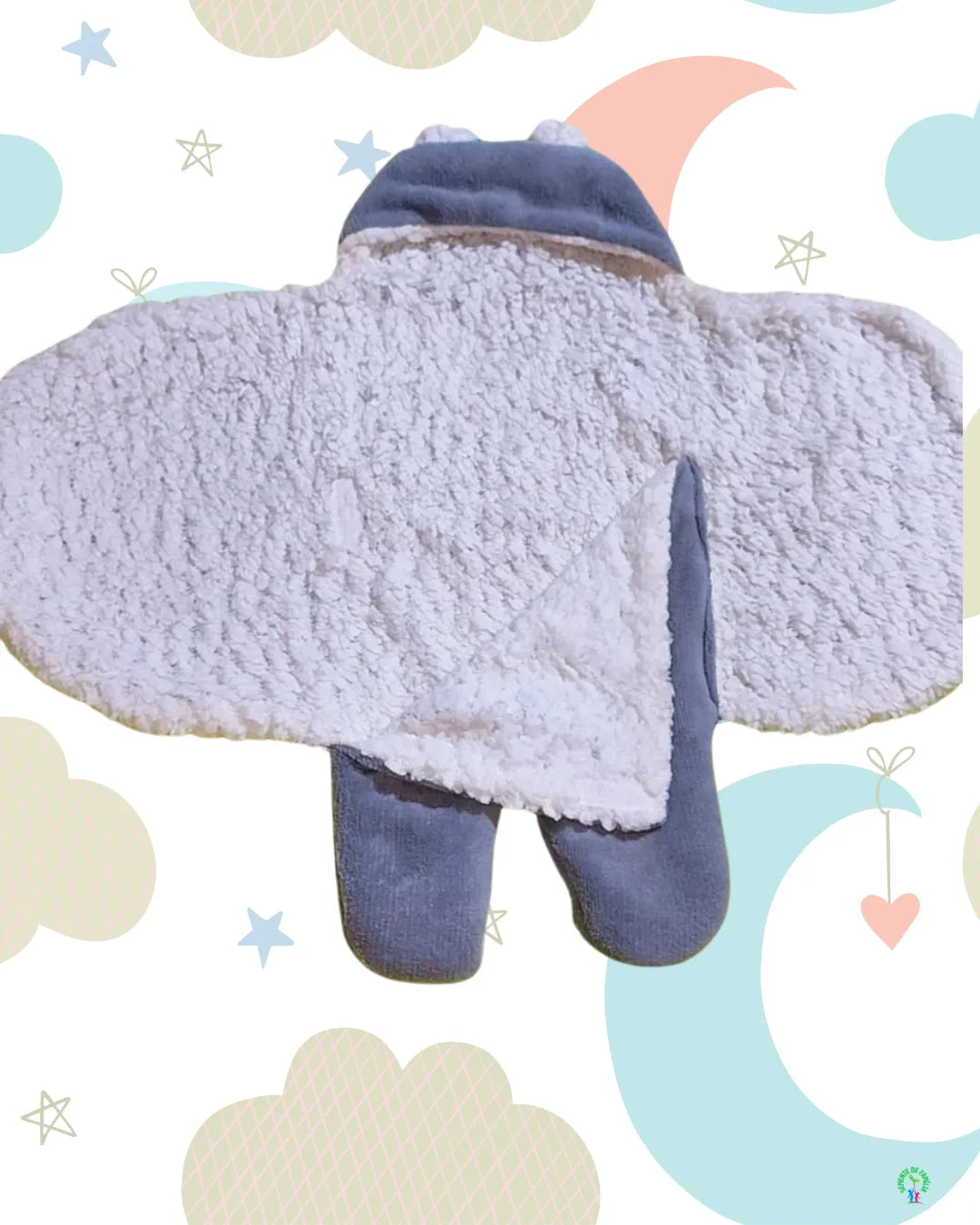 COBERTOR DE VESTIR PARA BEBÊ - Aconchego do Ursinho [Últimas Unidades]