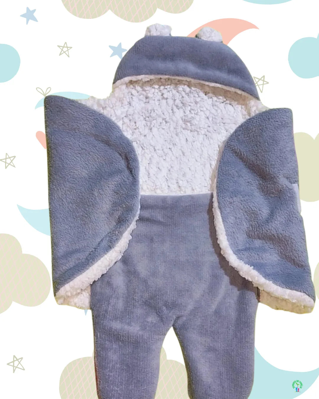 COBERTOR DE VESTIR PARA BEBÊ - Aconchego do Ursinho [Últimas Unidades]