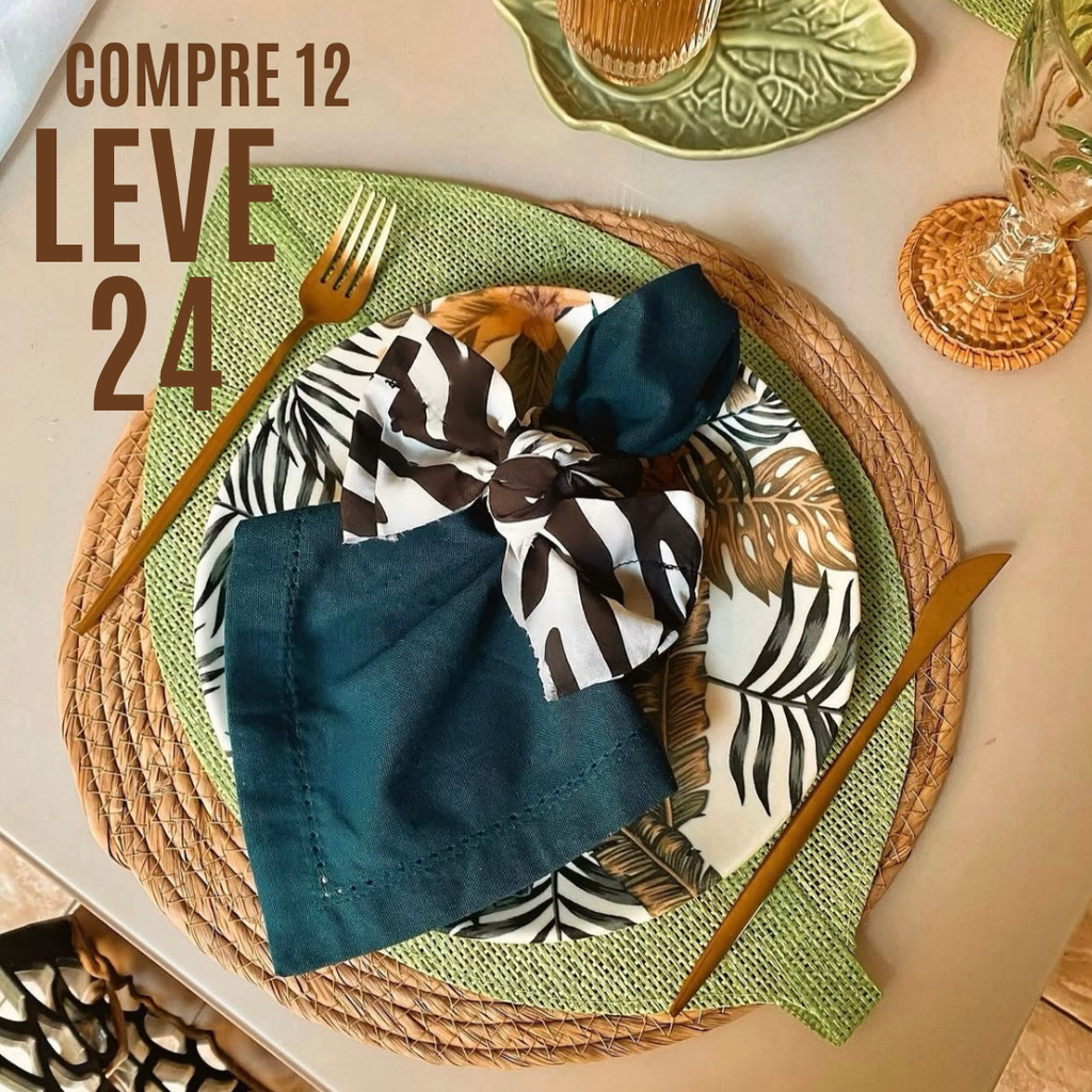 Talheres Dourados Gold Glamour - Pague 12 e Leve 24 Peças