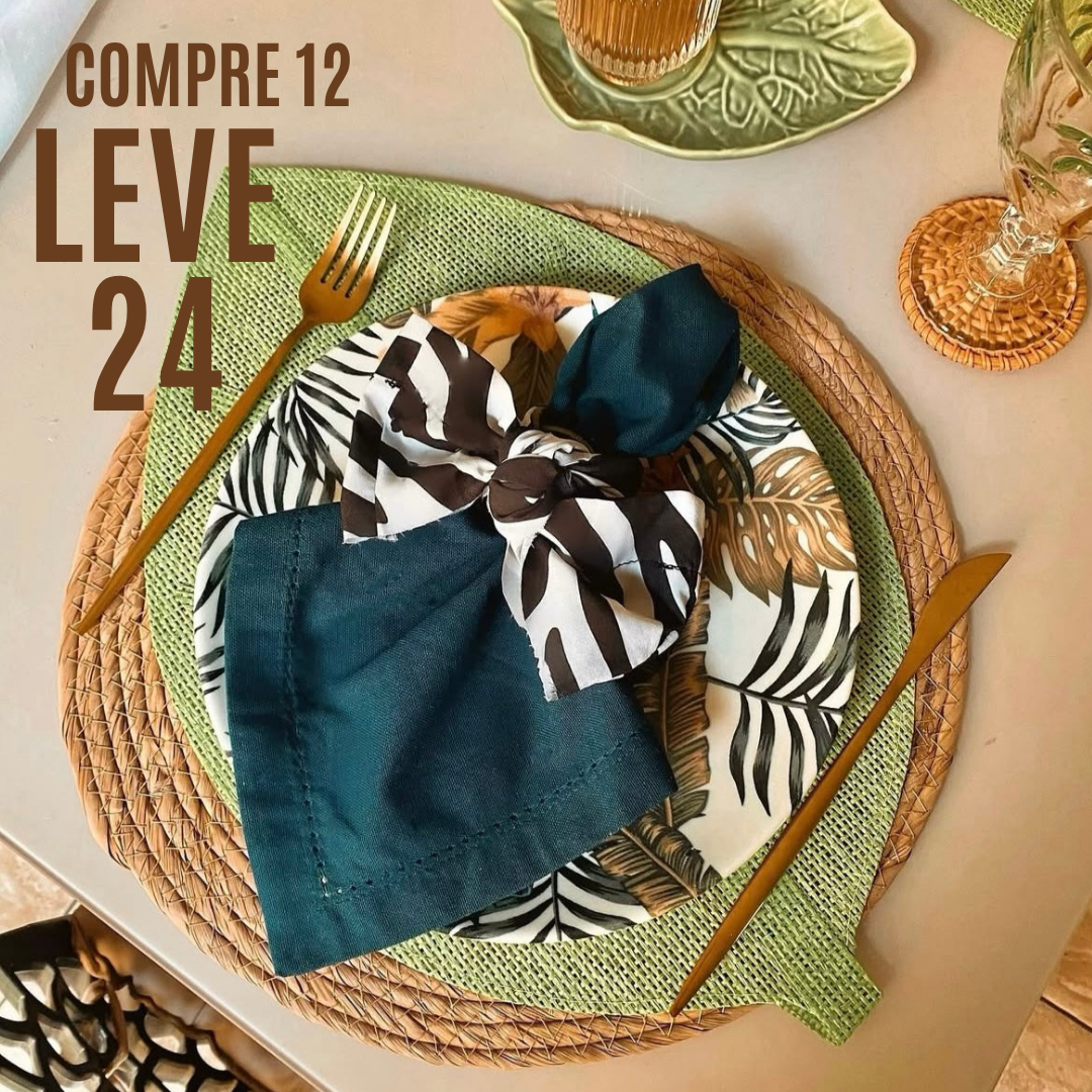 Talheres Dourados Gold Glamour - Pague 12 e Leve 24 Peças