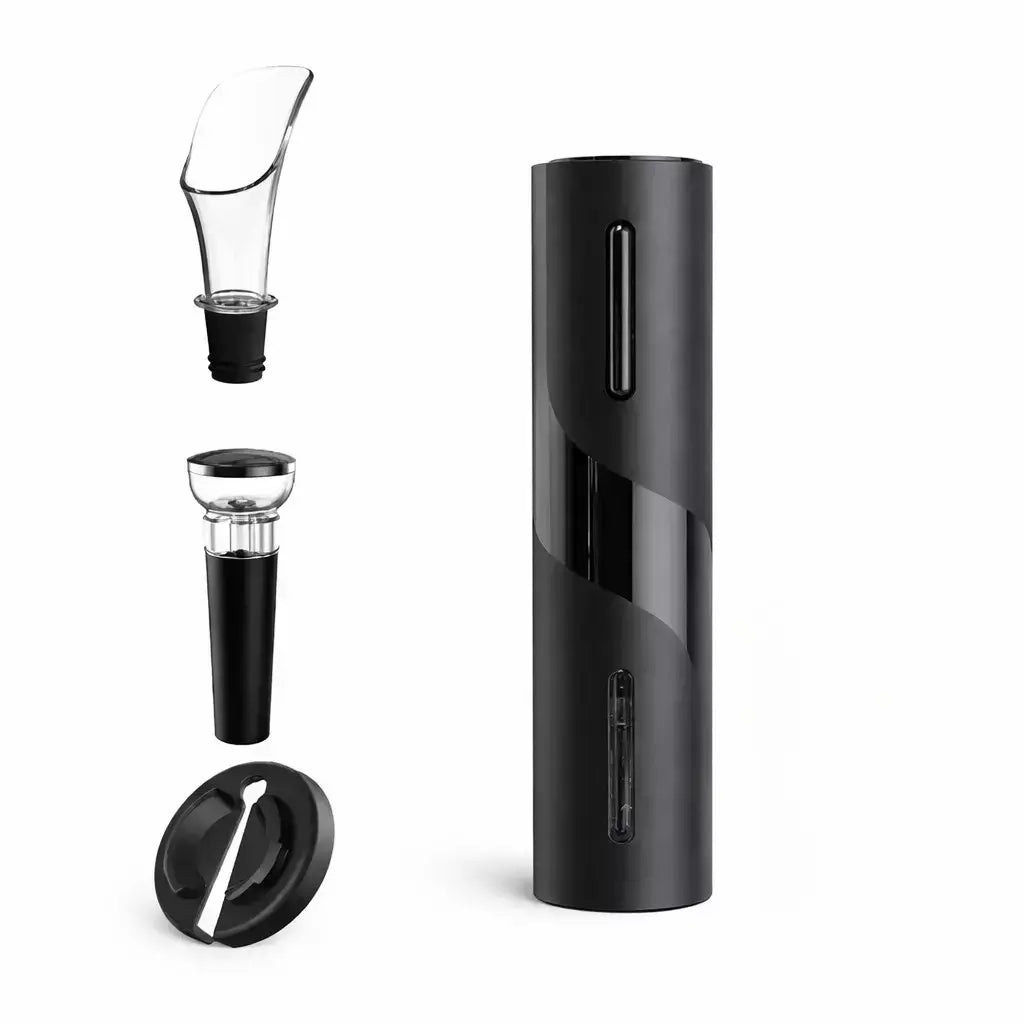 Kit Abridor de Vinho Elétrico Automático com Acessórios