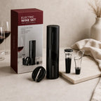 Kit Abridor de Vinho Elétrico Automático com Acessórios