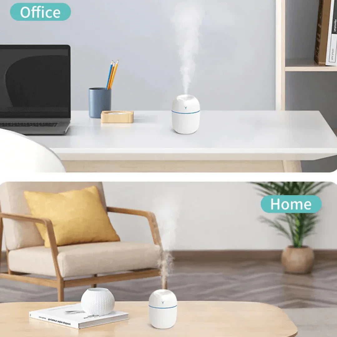 Mini Umidificador de Ar Portátil - Acabe com Ar Seco em Qualquer Lugar
