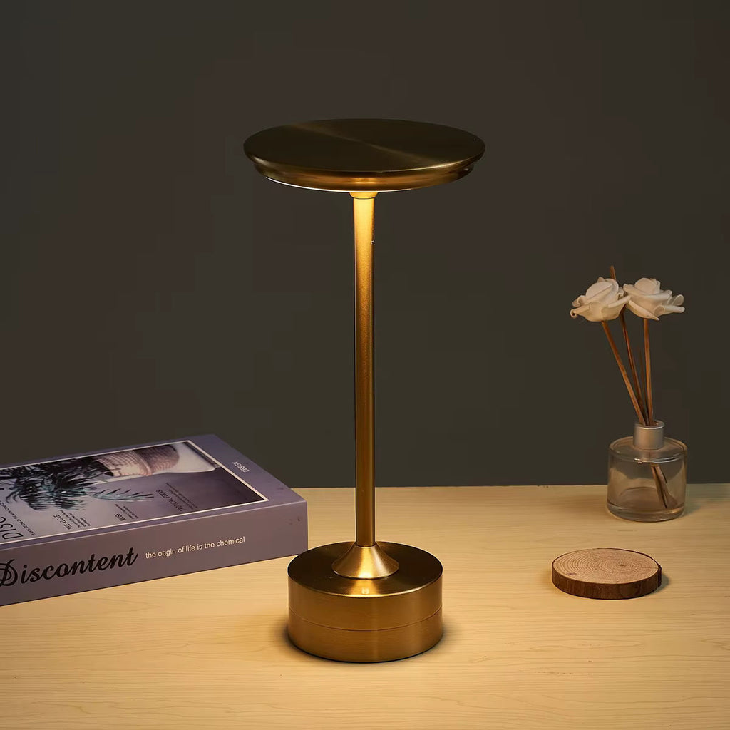 Luminária de Mesa Cristal Touch Recarregável
