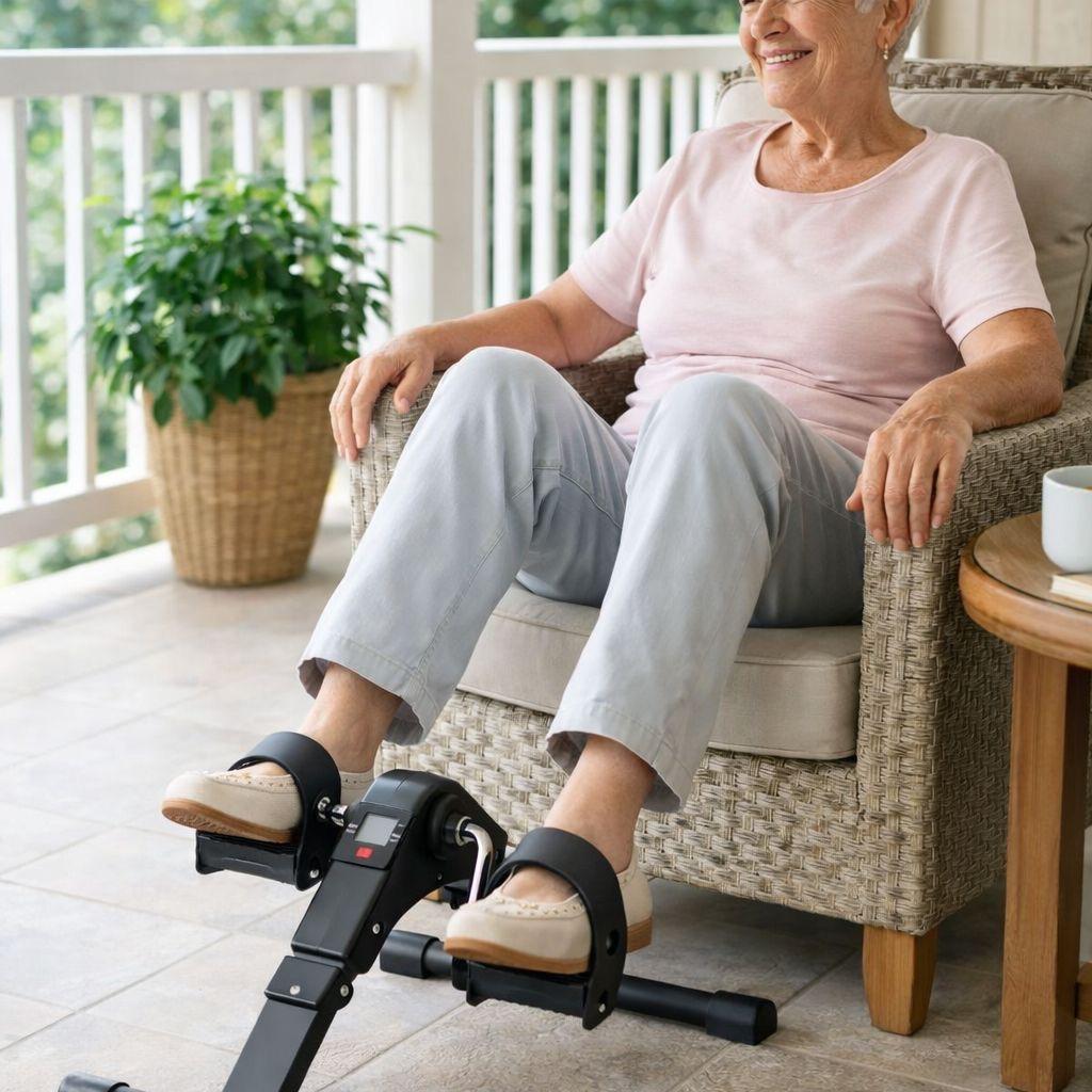 Mini Bike Ergométrica Portátil com Monitor - Exercite-se em Casa