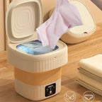 Mini Máquina de Lavar Dobrável 6,5L – Ideal para Roupas Pequenas, Bebê e Viagem