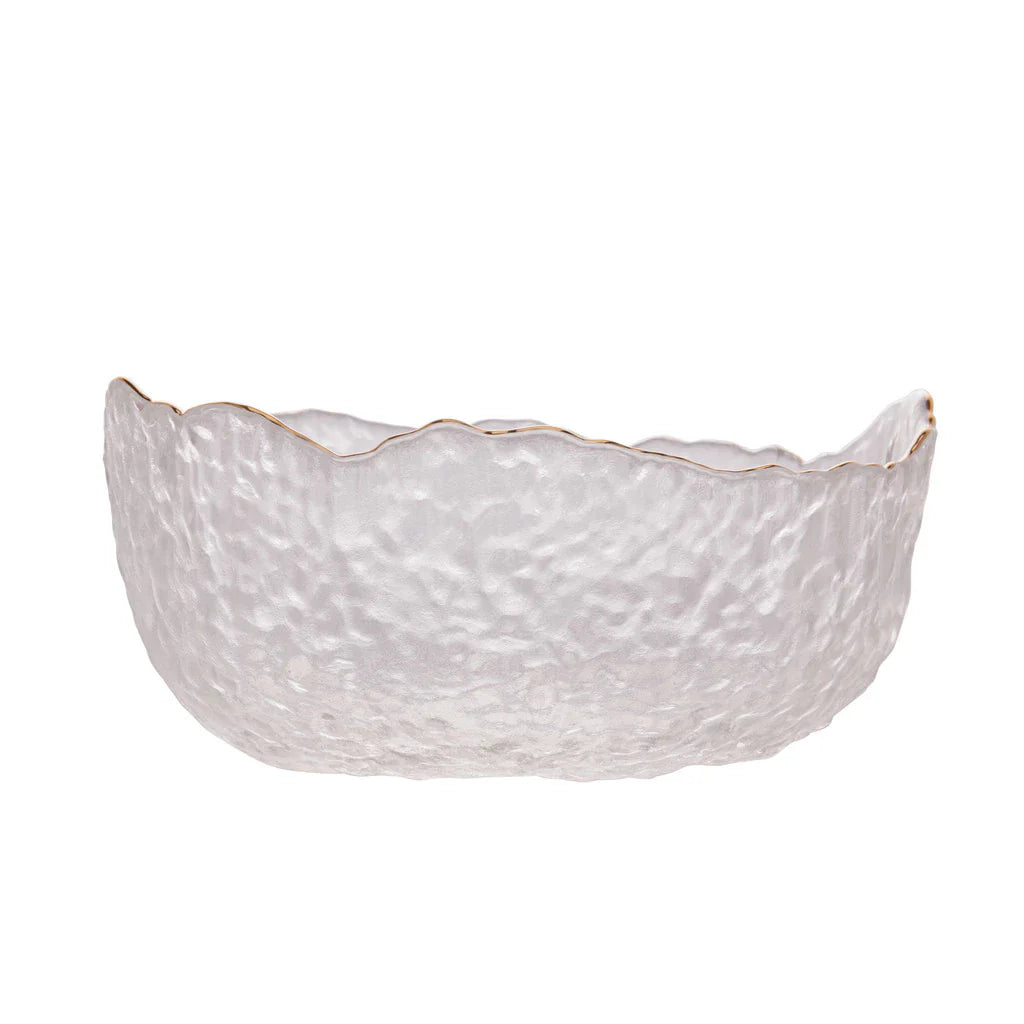 Kit 3 Bowls Cristal Martelado Taj com Fio de Ouro – Wolff