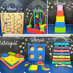 Kit 6 Brinquedos Pedagógicos MDF- Primeira Infância