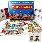 Jogo de Tabuleiro Imobiliário - Capitais do Mundo