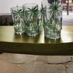 Copos Altos de Cristal 360ml – Palm Tree Wolff (6 Unidades)