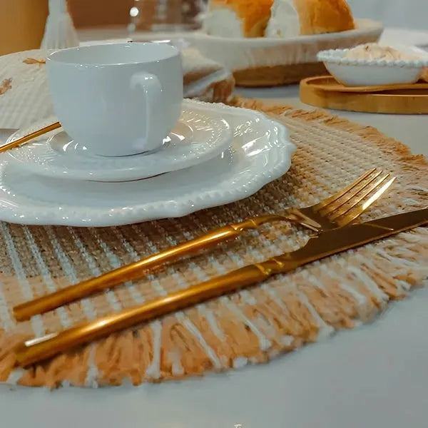 Jogo Europeu de Talheres Douradas Inoxidáveis com 24 | 48 Peças