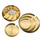 Kit 3 Bandejas Douradas Decorativas – Organização Elegante para Sua Casa