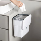 Lixeira Dobrável 9L l Prática, Compacta e Ideal para Cozinha e Banheiro -Lar Equipado