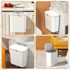 Lixeira Dobrável 9L l Prática, Compacta e Ideal para Cozinha e Banheiro -Lar Equipado