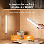 Luminária Inteligente LED com Sensor de Movimento USB Recarregável