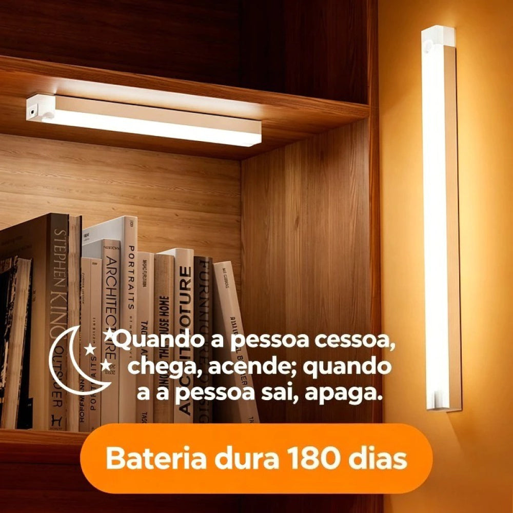 Luminária Inteligente LED com Sensor de Movimento USB Recarregável