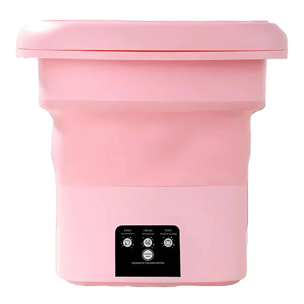 Mini Máquina de Lavar Dobrável 6,5L – Ideal para Roupas Pequenas, Bebê e Viagem