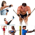 Kit Elástico Para Treino e Musculação em Casa