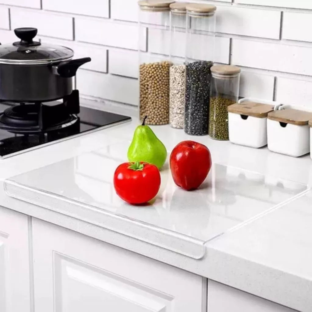 Tábua de Acrílico CrystalChef™ – Não Mancha, Não Absorve Odores e mantém Sua Cozinha Mais Higiênica