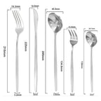 Talheres Prata Inox Glamour – Elegância e Brilho para Sua Mesa Posta- COMPRE E  LEVA O DOBRO