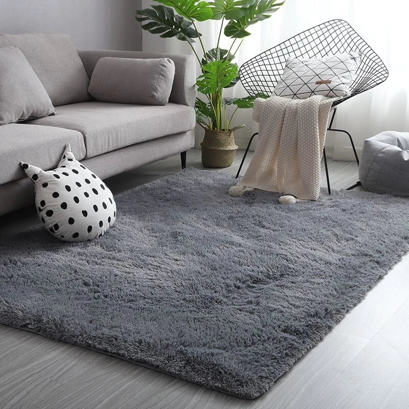 Tapete Peludo para Sala  3,00 x 2,00 Mt   – Macio, Antiderrapante e Aconchegante