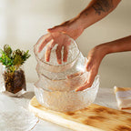 Kit 3 Bowls Cristal Martelado Taj com Fio de Ouro – Wolff